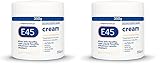 E45 Cream 350 g – E45 Cream for Dry, Irritated Skin – Moisturiser to Soothe Dry & Sensitive Skin - Dermatologically Tested Eczema Dermatitis Cream – Non-Greasy Body Face Hand Cream – Clinically Proven