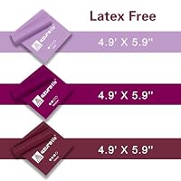 A AZURELIFE Resistance Bands,Professional Long Non-Latex Elastic Stretch Bands,Exercise Bands for Physical Therapy, Yoga, Pilates, Rehab, at-Home or The Gym Workouts, Strength Training — image 3