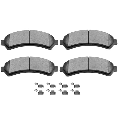 SCITOO Ceramic Brake Pads Stes Front Fit For Chevy Blazer 97-05,For Chevy S10 Pickup 98-04[4WD],For GMC Jimmy 98-05,For GMC Sonoma 98-04[4WD],For Isuzu Hombre 98-00[4WD],For Oldsmobile Bravada 97-01