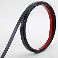 Black Trim Molding, Peel and Stick Mirror Border Design, Flexible Wall Ceiling Floor Cabinet Tile Edge Moulding, 5m x 0.66cm