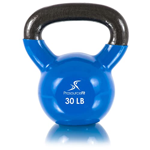 Image of ProsourceFit Vinyl Coated Cast Iron Kettlebells for Full Body Fitness Workouts