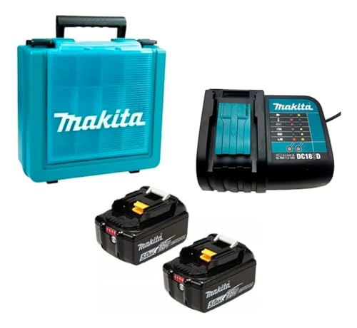 KIT 2 BAT BL1850B+CARREG DC18SD+MALETA