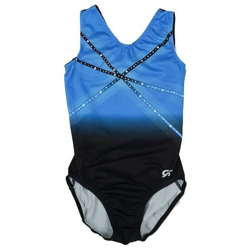 GK Glitz & Glam Gymnastics Leotard - Child Medium,blue