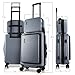TRAVELARIM 20 Inch Carry On Luggage 22x14x9 Airline Approved, Carry On Suitcase with Wheels, Hard-shell Carry-on Luggage, Durable Luggage Carry-On, Grey Small Suitcase with Cosmetic Case