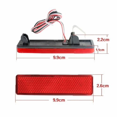 Réflecteurs arrière Primastar pare-chocs usé solution feu stop rouge visible - 4