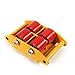 Heavy Duty Machine Dolly Skate, Furniture Dolly Machinery Roller Mover Cargo Trolley 6 Ton 13200lb, w/Steel Rollers Cap 360 Degree Rotation,Yellow