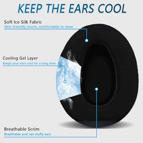 Repuesto de almohadillas para oídos para auriculares Sony WH-CH700N, WH-CH710N, WH-CH720N, cubiertas de almohadillas, protectores de auriculares, piezas de reparación de auriculares (CG negro) miniatura 5