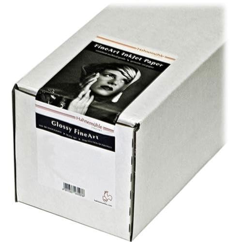 Hahnemuhle Photo Rag Baryta 315, 100% Cotton High Gloss, Natural White Inkjet Paper, 315gsm, 24"x39' Roll, 3" Core