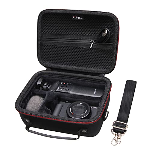 Image of LTGEM EVA Hard Case for Sony ZV-1 / ZV-1F / ZV-1 II Digital Vlog Camera - Travel Protective Carrying Storage Bag with Strap (Black)