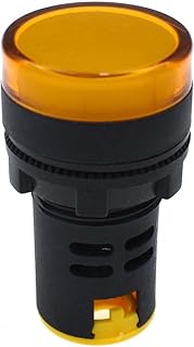RELAND SUN 22mm LED Indicator Power Indicator Light Green Yellow Red Blue White AD16-22D/S (48V,yellow)