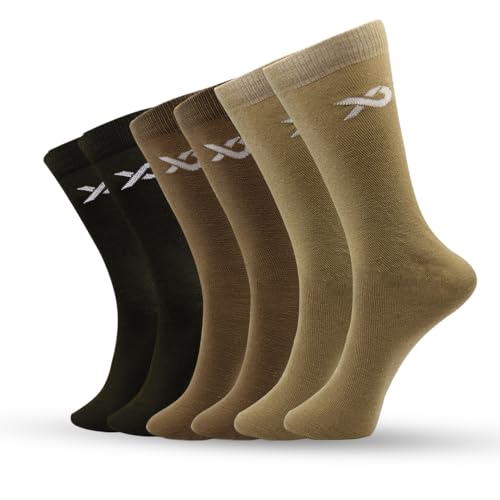 XJARVIS® Texas Army Men’s Cotton Calf-Length Formal Socks – Odour...