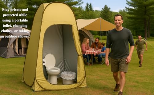 Tienda portátil emergente para privacidad – ducha, vestidor y baño de emergencia miniatura 3