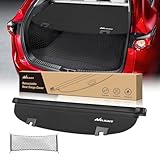 Nilight Trunk Cargo Cover for Mazda CX-5 2017 2018 2019 2020 2021 2022 2023 2024 2025, Retractable Security Shade Rear Cargo Cover, with Trunk Storage Net, 1-Pack