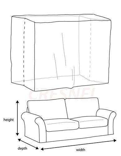 Startwo Furniture Cover Plastic Bag Plastic Couch Cover Heavy Duty Water Resistant Thick Clear | Sofa Slipover For Moving And Long Term Storage 42”(Width) X 34”(Depth) X 42"(Height) #TOP7