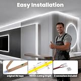 illuburg Taśma LED 48 V COB zimna biel 6000 K 20 m 480 LED/m CRI90+ możliwość ściemniania samoprzylepna taśma LED listwa łańcuch