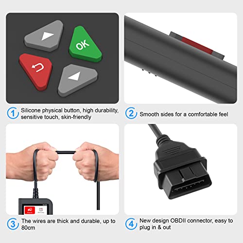 Obd2 Scanner Car Code Reader Full Obd2 Functions For Turn Off Check Engine Fault Code, Diagnostic Scan Tool For 12V Cars After 1996… #TOP5