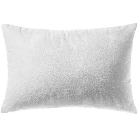 CelinaTex Cuddly Dekokissen 40 x 60 cm weiß Nicki Zierkissen dekoratives Sofakissen Kissen Couchkissen Cover