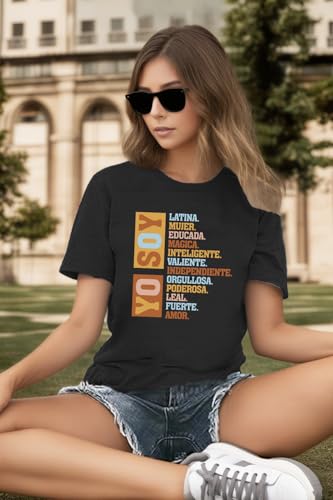 Eatbook Hispanic Heritage Month Shirt for Women Mexican Latino Latina Shirt — view 3