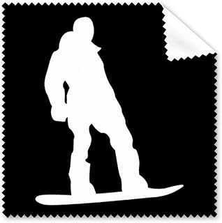 Skateboarding Sport Black Outline Pattern Cleaning Cloth Phone Screen Glasses Cleaner 5pcs