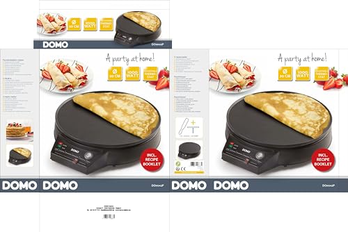 Domo DO9042P Pancake Crepe Maker, 1000 W
