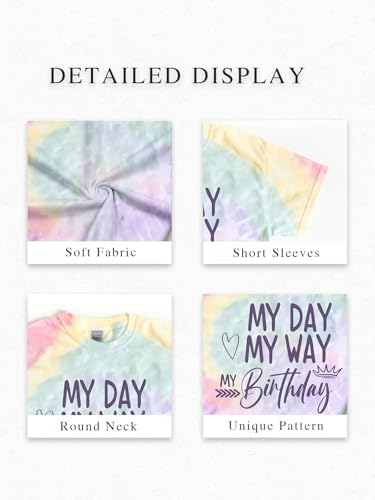 Birthday Girl Shirt Cute Girl Birthday T-Shirt Toddler Girls Graphic Baby Short Sleeve Tee Tops 5-12 Year4