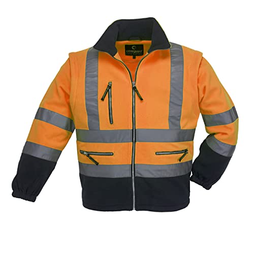 Veste de travail HV orange bleu marine POLAR STATION Coverguard veste haute visibilité