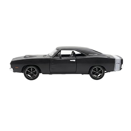 Miniatura De Ferro D o d g e Charger R/T Velozes e F u r i o z o s escala 1:32 (Preto Sem Motor)