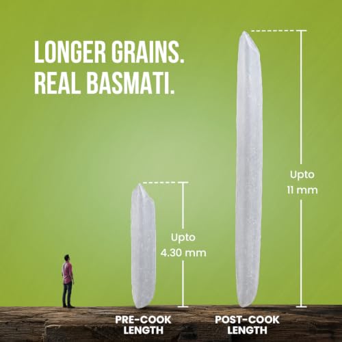 Image of Zeeba Mini Mongra Basmati Rice 10 Kg, Ideal for Khichdi, Kheer & Daily Meals (Cooked length upto 11mm*)