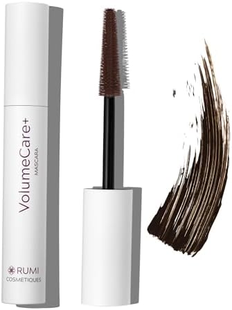 Rumi Cosmetiques VolumeCare+ Mascara for Older Women, Dark Brown