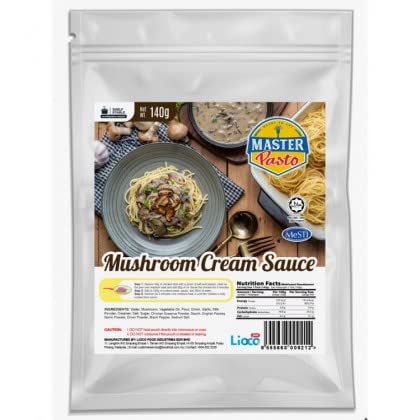 MASTER PASTO Instant Mushroom Cream Sauce 120g - Master Pasto Mushroom Cream Sauce is a restaurant-grade instant sauce that can be used for all