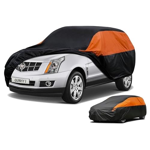 Cadillac Car Cover Custom Fit Cadillac SRX (2010-2016) Waterproof All Weather for Automobiles, Lightweight Full Exterior Cover Outdoor Sun UV Rain Dus