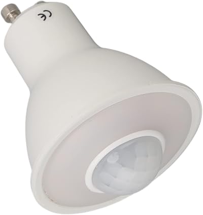 GU10 Lamp Bulb, Motion Sensor Light Bulbs Security Light Warm White for Ceiling Corridor Porch Lamp Warm Light 3000K 5W, Industrial & Scientific