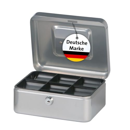 MAUL Geldkassette 2 aus Stahl | abschließbar | Münzgeld-Einsatz...