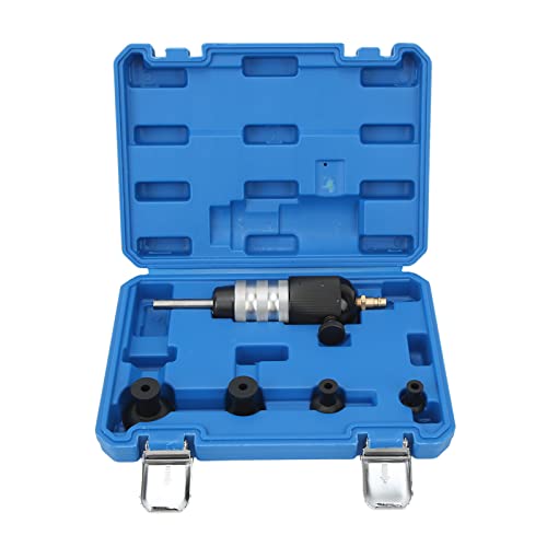 Zohisin Herramienta de reparación de automóviles operada por amoladora de válvula de cilindro de motor neumático con 4 ventosas de goma Herramienta de pulido de alto rendimiento de 3000