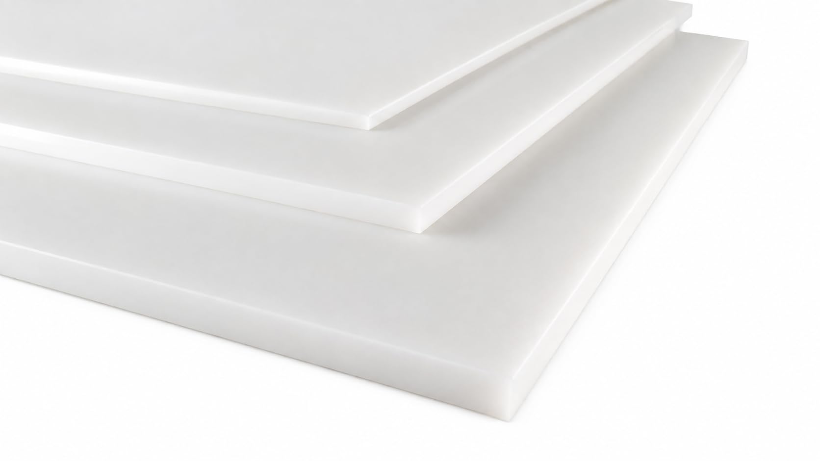 PE-HD Polyethylen Kunststoffplatte 1-30 mm weiß Natur verschiedene Formate (3,0 mm, 1000 x 495 mm)