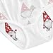 Joisal Girls Underwear Toddlers Cotton Little Girl Panties Funny Underpants Briefs Cute Christmas Gnomes White 8-9 Years