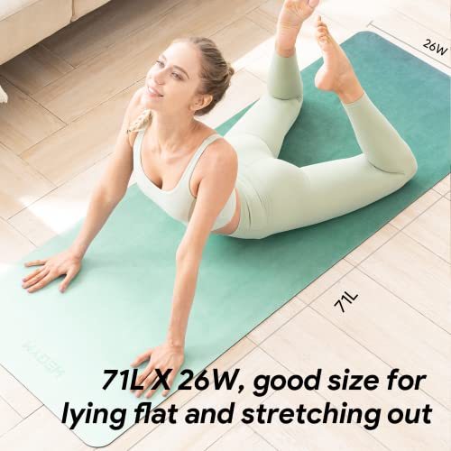 Wegym Women's Yoga Mat 4 Mm Large Exercise Mat For Home Workout Hot Yoga Pilates Green… #TOP6