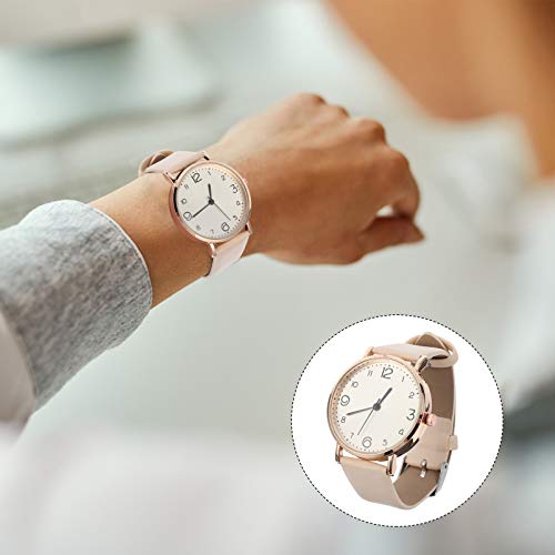 ULTECHNOVO Moda Feminina Personalidade Relógio de Pulso Relógio Retrô Conciso Relógio de Couro