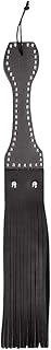 Shots - Correa de madera para flogger (piel, 285 g), color negro