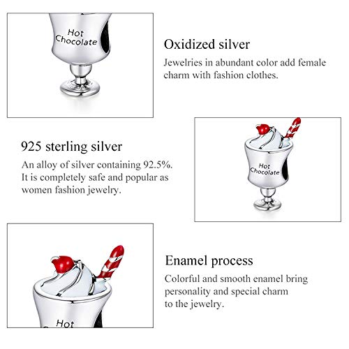 Charm de plata 925 que no pierde color para pulseras de eslabones 7