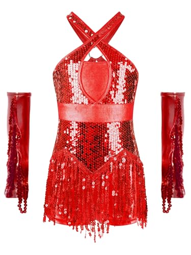 Veste scintillante danse latino et leotard de spectacle pour fille