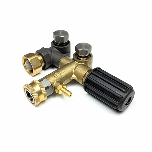 Unloader Adjustable Pull To Align For Honda Gx340 11Hp Gx390 13Hp 1" Shaft 4000 Psi For Devilblis Exhp3640 For Annovi Reverberi Rkv4G36 Pressure Washer Pump Max. Flow 6.6 Gpm #TOP3