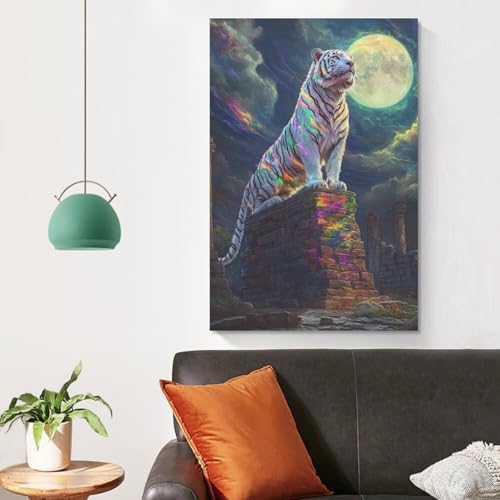 Cuadros de tigres modernos para decorar el salón y dormitorio 4