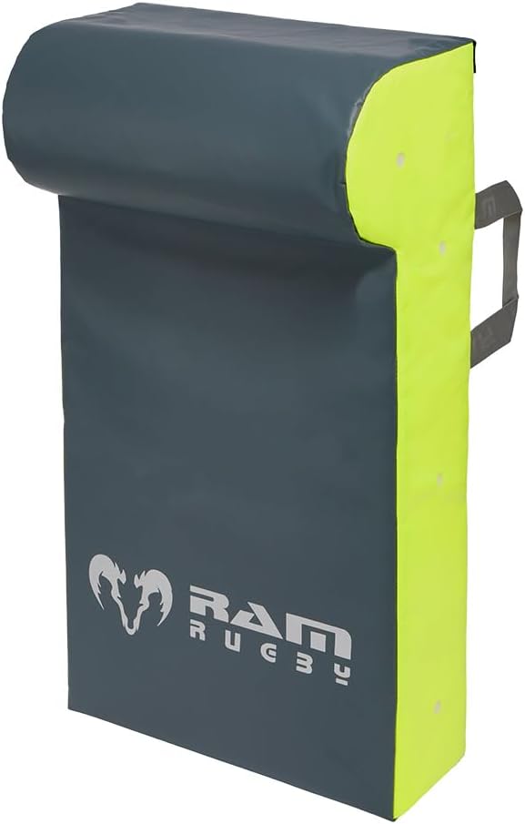 Ram Rugby Single Wedge Hit Shield - Contact Pad - Tackle Shield - Club Quality - Industrial-Grade Water-Resistant PVC - UK Made - Large, Medium or Small - Suitable for Seniors, Juniors & Minis