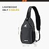 SKYSPER Schultertasche Brusttasche Leichte Sling Bag Klein Wasserfest Crossbody Umhängetasche zum Wandern Outdoor Sports Reise #4