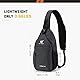 SKYSPER Schultertasche Brusttasche Leichte Sling Bag Klein Wasserfest Crossbody Umhängetasche zum Wandern Outdoor Sports Reise