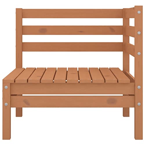 Muebles de jardín de diseño exclusivo en madera maciza color miel con acolchado 3
