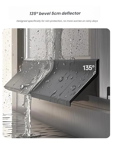 Rejilla protectora de goma para ventanas que frena el agua y los goteos en puertas 6
