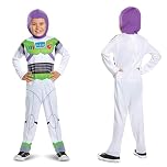 Disney Official Classic Buzz Lightyear Costume Kids, Buzz Lightyear Dress Up Onesie, Toy Story Dress Up Costume Fancy Dress, World Book Day Costumes for Boys 5-6 Years