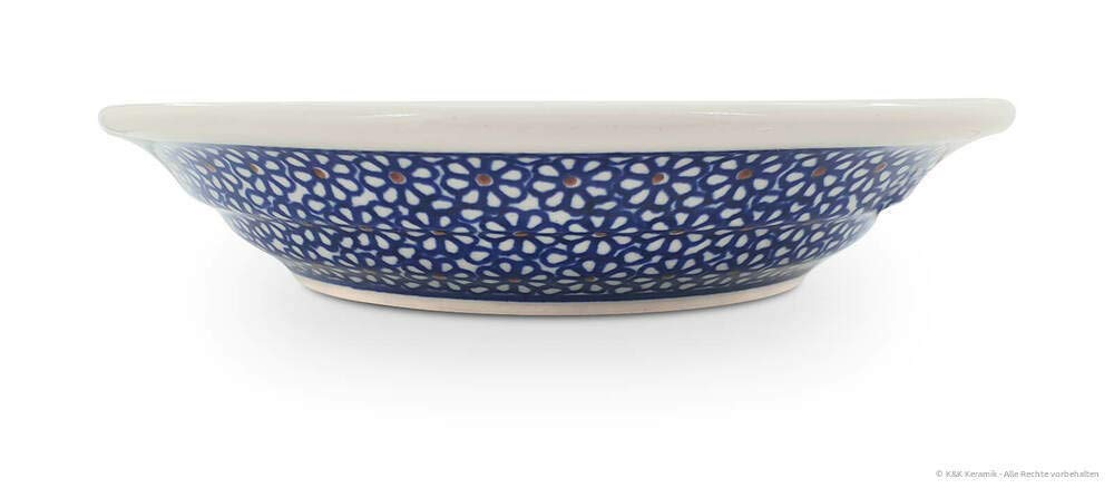 Bunzlauer Keramik Assiette creuse en céramique Forme 2 Ø 21,8 cm H 4,3 cm 0,5 l Décor 120